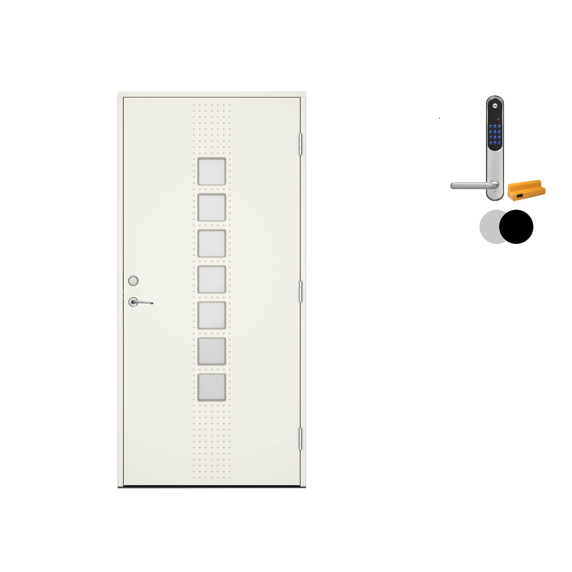 Ytterdør Swedoor Advance-Line Statement Signum med Yale Doorman Classic Home